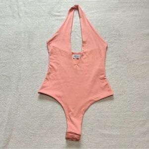 Oh Polly Pink Halter Bodysuit